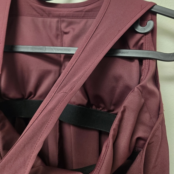 Halara Breezeful Racerback High Low Flowy Midi Dress Amaranth XS - Picture 11 of 14